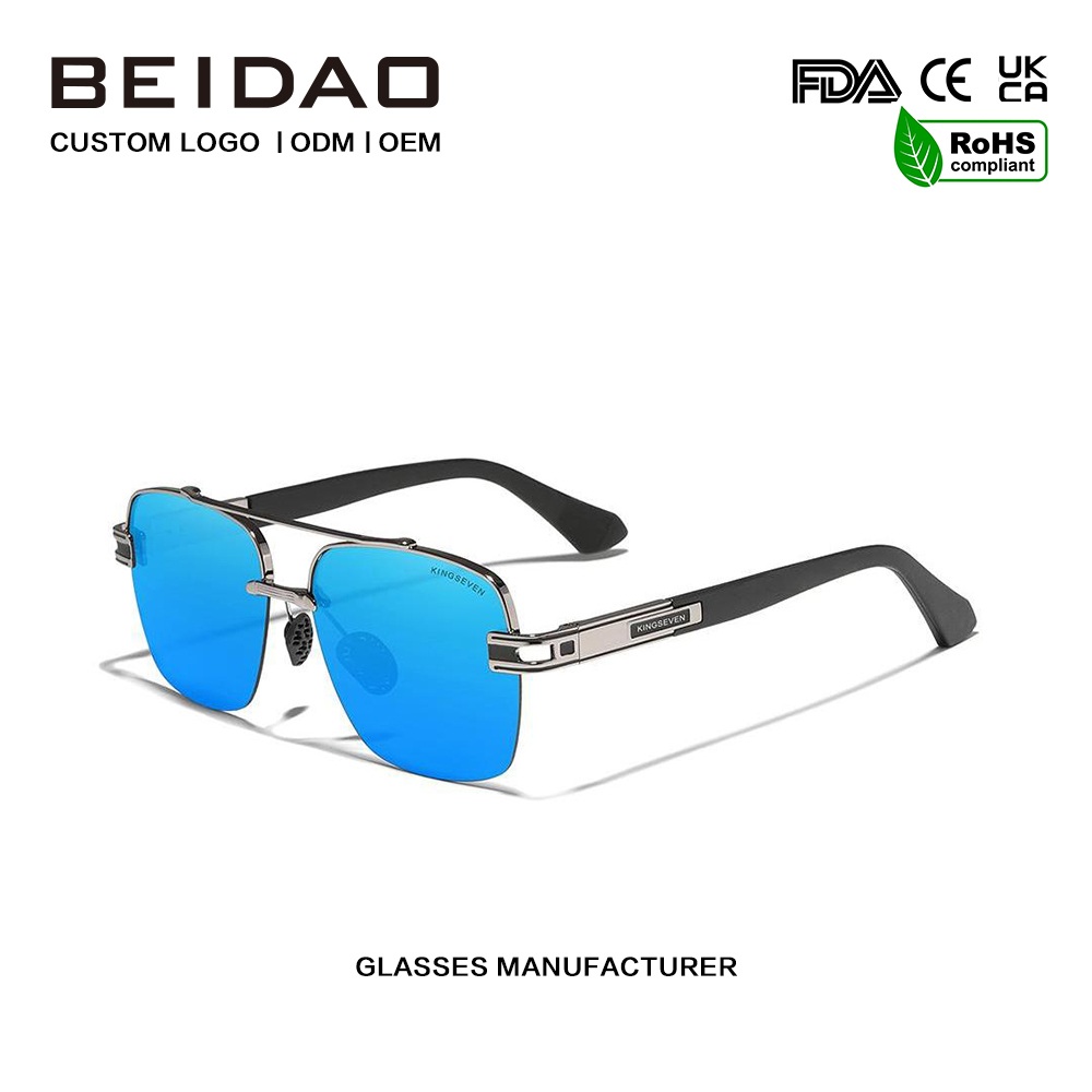 Луксузни за мажи Шарени ретро поларизирани очила за сонце