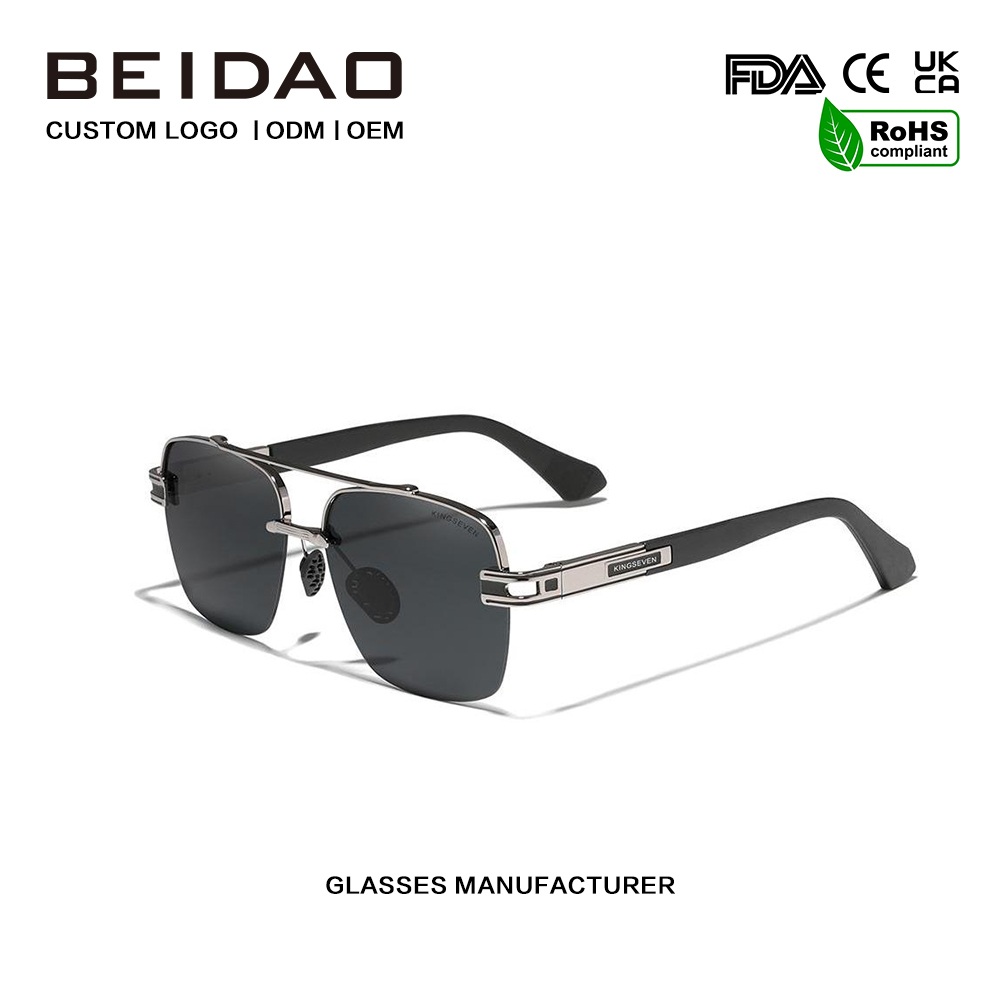 Шарени ретро поларизирани очила за сонце со квадратни нијанси